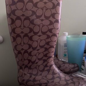 Coach rain boots